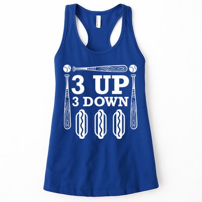 3 Up 3 Down Hotdogs Baseball Great Gift Womens Tank Top