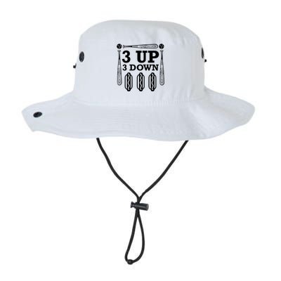 3 Up 3 Down Hotdogs Baseball Great Gift Legacy Cool Fit Booney Bucket Hat