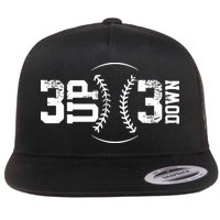 3 UP 3 Down Baseball Flat Bill Trucker Hat