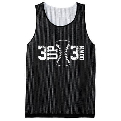 3 UP 3 Down Baseball Mesh Reversible Basketball Jersey Tank