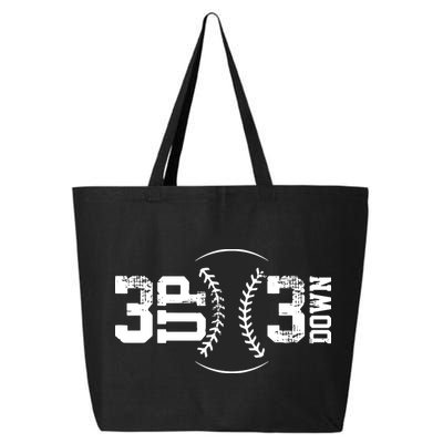 3 UP 3 Down Baseball 25L Jumbo Tote