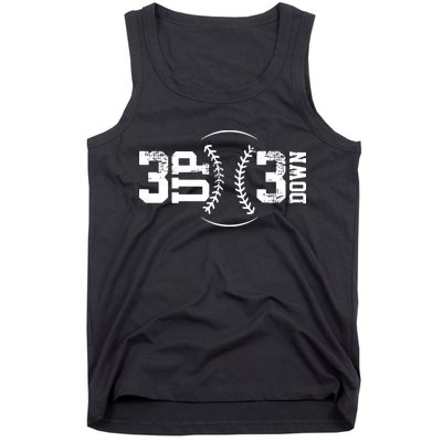 3 UP 3 Down Baseball Tank Top