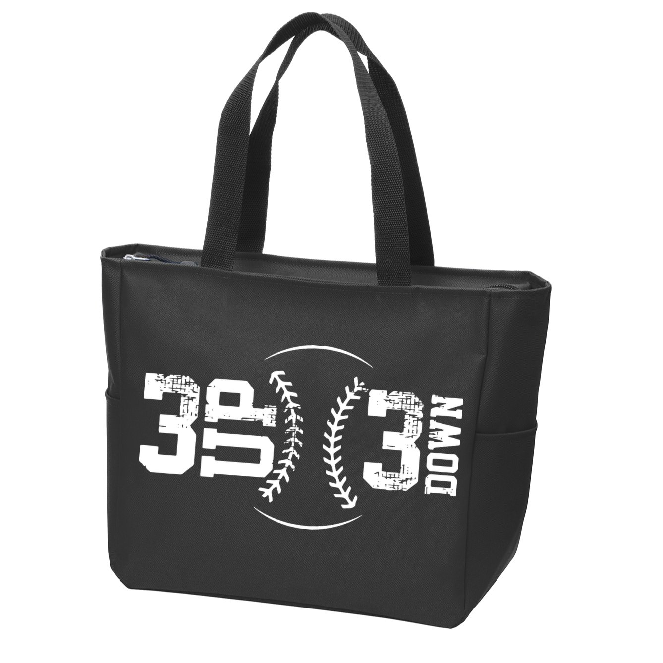 3 UP 3 Down Baseball Zip Tote Bag