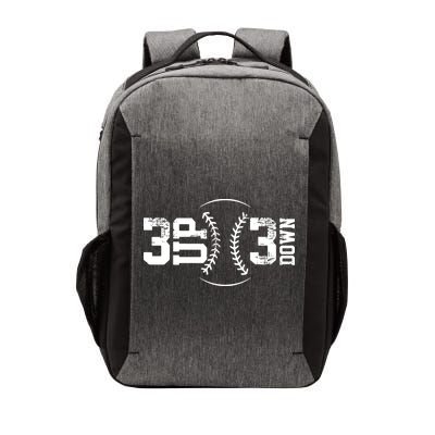 3 UP 3 Down Baseball Vector Backpack
