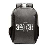 3 UP 3 Down Baseball Vector Backpack