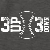 3 UP 3 Down Baseball Vector Backpack