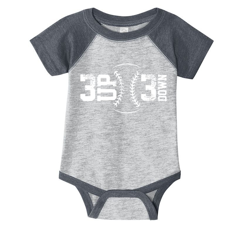 3 UP 3 Down Baseball Infant Baby Jersey Bodysuit