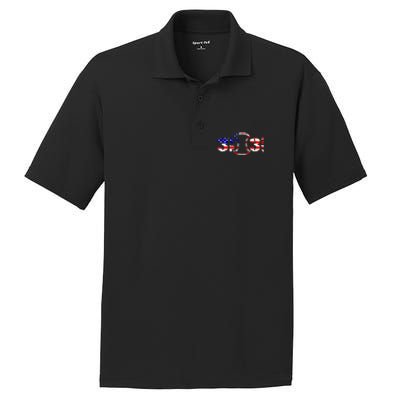 3 Up 3 Down Patriotic Baseball Softball Us Flag Gift Idea Cute Gift PosiCharge RacerMesh Polo