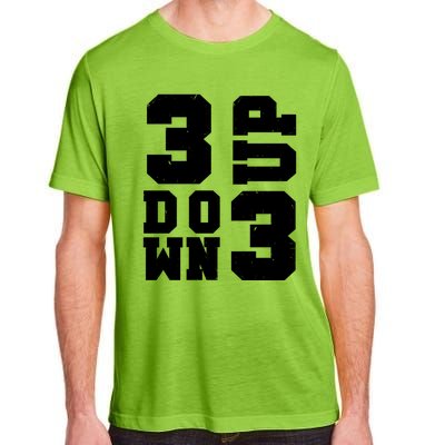 3 Up 3 Down Three Up Three Down Summer Vintage Baseball Tees Gift Adult ChromaSoft Performance T-Shirt