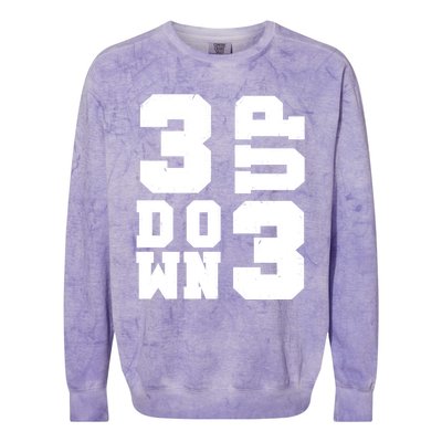 3 Up 3 Down Three Up Three Down Summer Vintage Baseball Tees Gift Colorblast Crewneck Sweatshirt