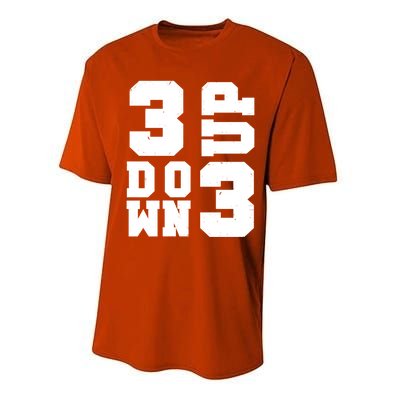 3 Up 3 Down Three Up Three Down Summer Vintage Baseball Tees Gift Performance Sprint T-Shirt