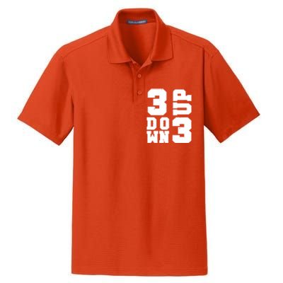 3 Up 3 Down Three Up Three Down Summer Vintage Baseball Tees Gift Dry Zone Grid Polo