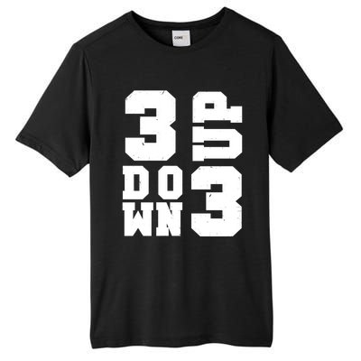 3 Up 3 Down Three Up Three Down Summer Vintage Baseball Tees Gift Tall Fusion ChromaSoft Performance T-Shirt