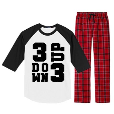 3 Up 3 Down Three Up Three Down Summer Vintage Baseball Tees Gift Raglan Sleeve Pajama Set