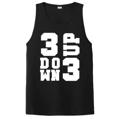 3 Up 3 Down Three Up Three Down Summer Vintage Baseball Tees Gift PosiCharge Competitor Tank