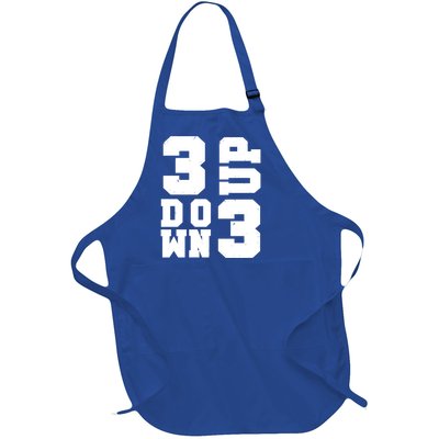 3 Up 3 Down Three Up Three Down Summer Vintage Baseball Tees Gift Full-Length Apron With Pockets