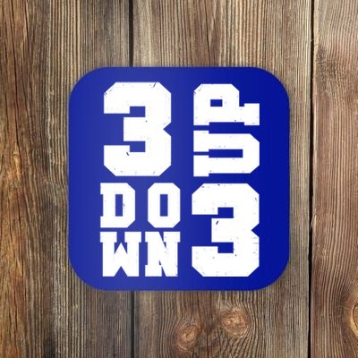 3 Up 3 Down Three Up Three Down Summer Vintage Baseball Tees Gift Coaster