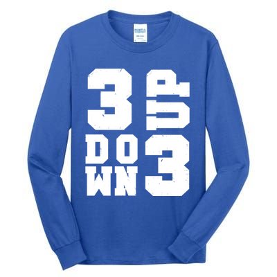 3 Up 3 Down Three Up Three Down Summer Vintage Baseball Tees Gift Tall Long Sleeve T-Shirt