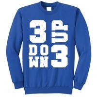 3 Up 3 Down Three Up Three Down Summer Vintage Baseball Tees Gift Tall Sweatshirt