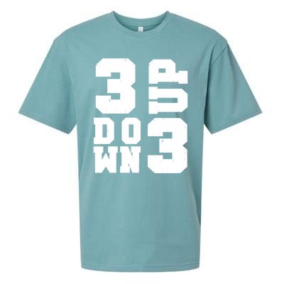 3 Up 3 Down Three Up Three Down Summer Vintage Baseball Tees Gift Sueded Cloud Jersey T-Shirt