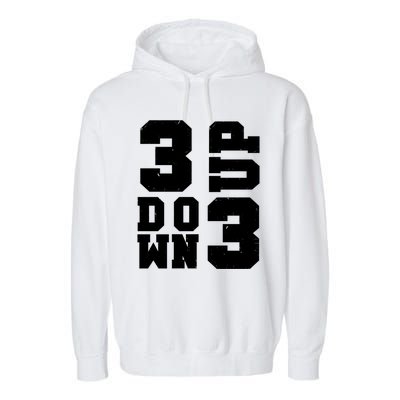 3 Up 3 Down Three Up Three Down Summer Vintage Baseball Tees Gift Garment-Dyed Fleece Hoodie