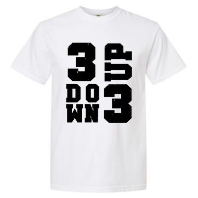 3 Up 3 Down Three Up Three Down Summer Vintage Baseball Tees Gift Garment-Dyed Heavyweight T-Shirt