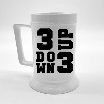 3 Up 3 Down Three Up Three Down Summer Vintage Baseball Tees Gift Beer Stein