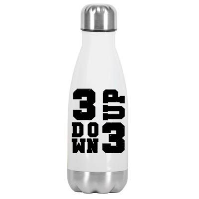 3 Up 3 Down Three Up Three Down Summer Vintage Baseball Tees Gift Stainless Steel Insulated Water Bottle