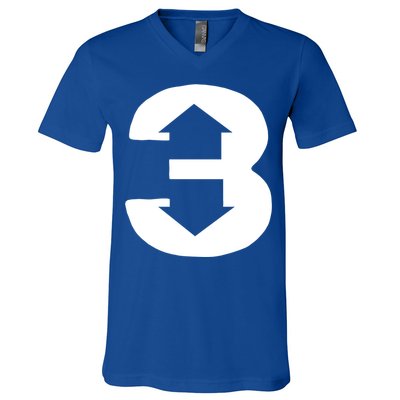 3 Up 3 Down Gift Baseball Player Gift Sport Lover Gift V-Neck T-Shirt