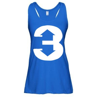 3 Up 3 Down Gift Baseball Player Gift Sport Lover Gift Ladies Essential Flowy Tank