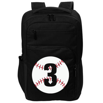 3 UP 3 Down Baseball Gift For Player Sport Team Impact Tech Backpack