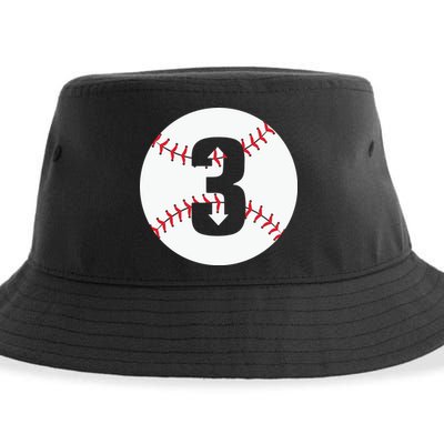 3 UP 3 Down Baseball Gift For Player Sport Team Sustainable Bucket Hat