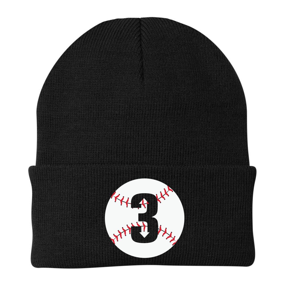 3 UP 3 Down Baseball Gift For Player Sport Team Beanie