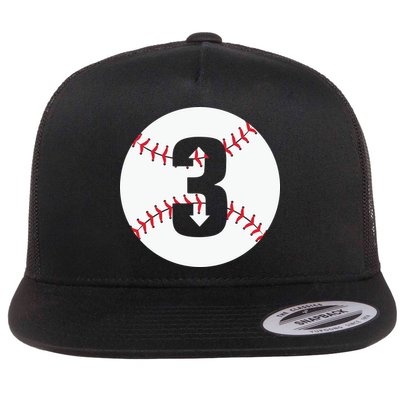 3 UP 3 Down Baseball Gift For Player Sport Team Flat Bill Trucker Hat