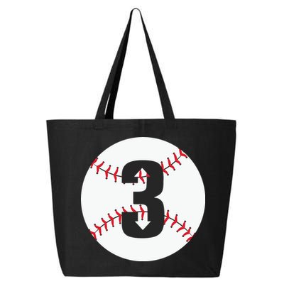 3 UP 3 Down Baseball Gift For Player Sport Team 25L Jumbo Tote