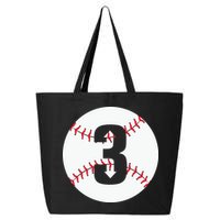 3 UP 3 Down Baseball Gift For Player Sport Team 25L Jumbo Tote