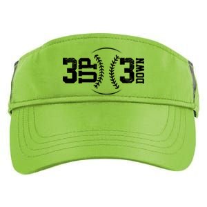 3 UP 3 Down Baseball TShirt TShirt Adult Drive Performance Visor