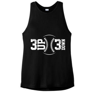 3 UP 3 Down Baseball TShirt TShirt Ladies PosiCharge Tri-Blend Wicking Tank
