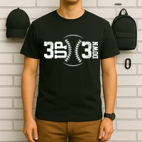 3 UP 3 Down Baseball TShirt TShirt T-Shirt