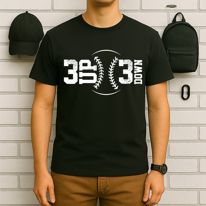 3 UP 3 Down Baseball TShirt TShirt T-Shirt