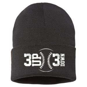 3 UP 3 Down Baseball TShirt TShirt Sustainable Knit Beanie