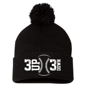 3 UP 3 Down Baseball TShirt TShirt Pom Pom 12in Knit Beanie