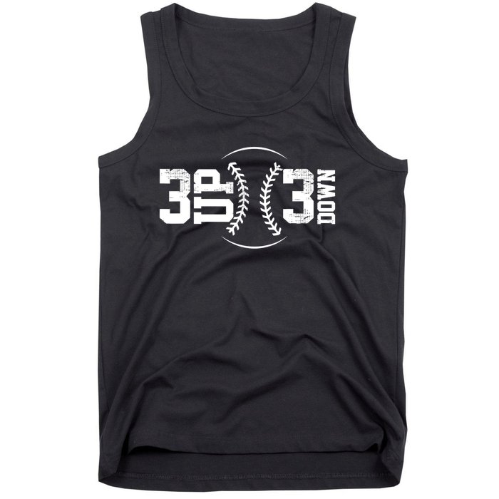 3 UP 3 Down Baseball TShirt TShirt Tank Top