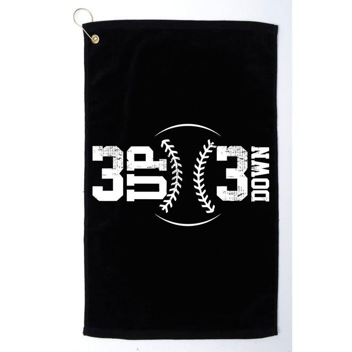 3 UP 3 Down Baseball TShirt TShirt Golf Towel