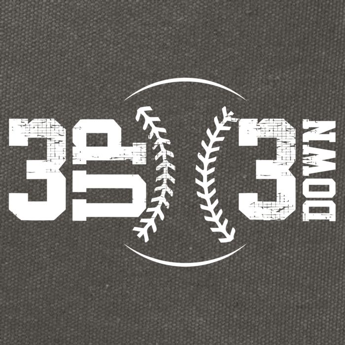 3 UP 3 Down Baseball TShirt TShirt Cotton Canvas Backpack