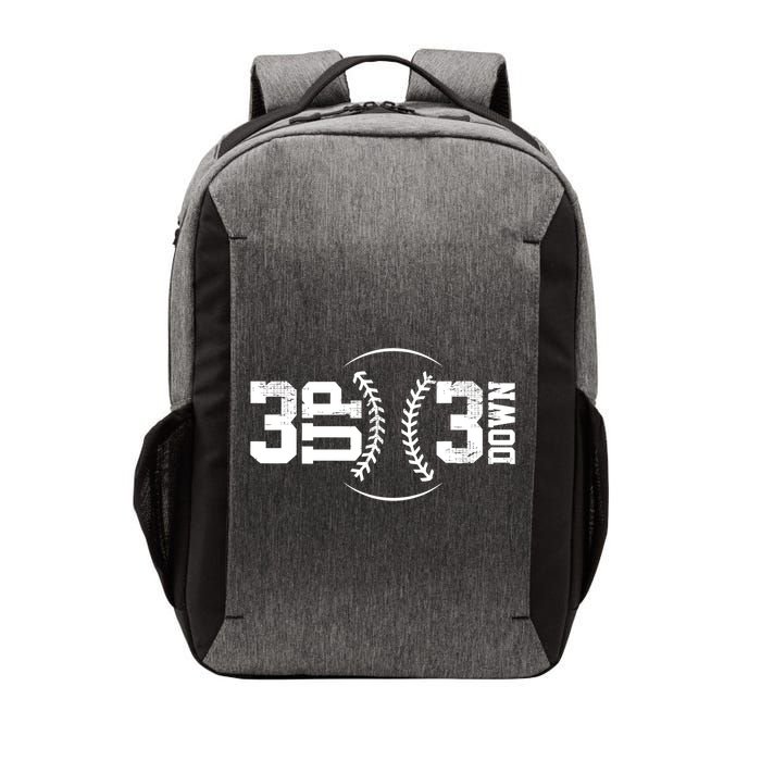3 UP 3 Down Baseball TShirt TShirt Vector Backpack