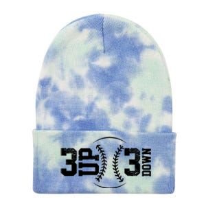 3 UP 3 Down Baseball TShirt TShirt Tie Dye 12in Knit Beanie