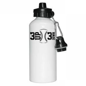 3 UP 3 Down Baseball TShirt TShirt Aluminum Water Bottle