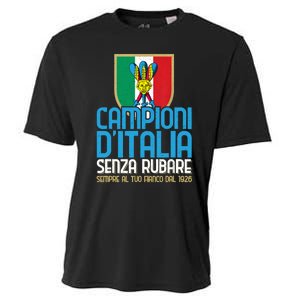 3 Volte Campioni Senza Rubare Napoli Tifosi Napoletani 1926 Cooling Performance Crew T-Shirt