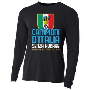 3 Volte Campioni Senza Rubare Napoli Tifosi Napoletani 1926 Cooling Performance Long Sleeve Crew